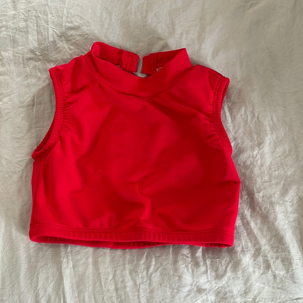 Opra dance bra top child large red. Used 3x